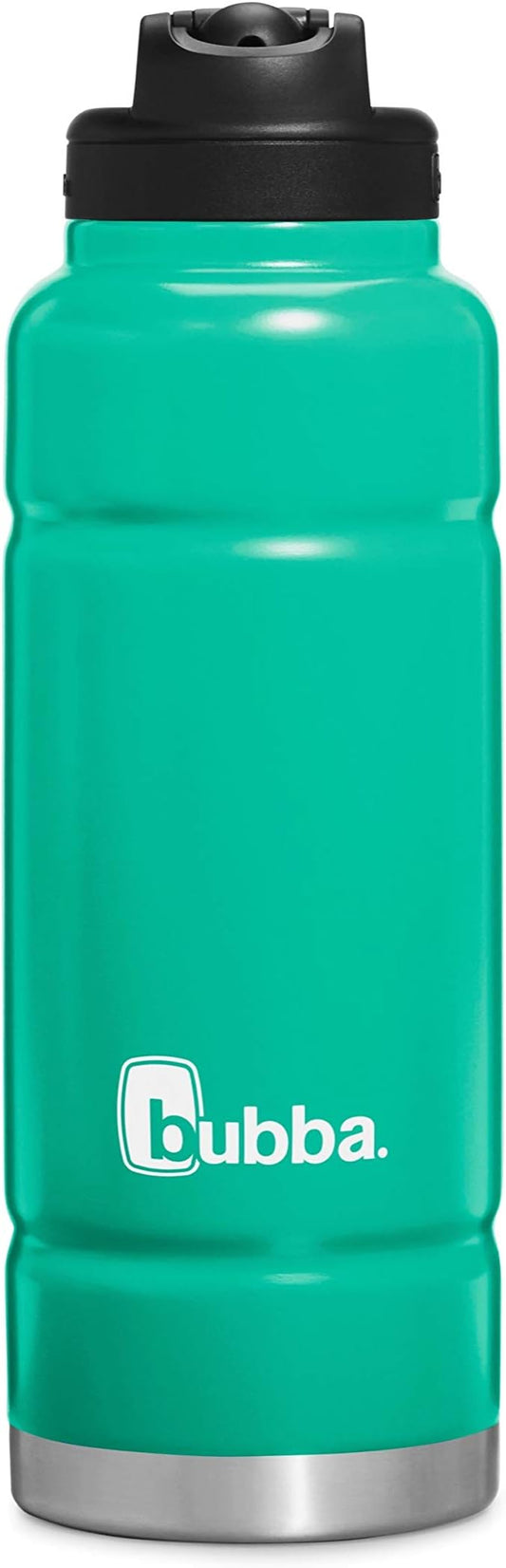 Bubba Trailblazer 40oz Vacuum-Insulated Stainless Steel Water Bottle with Straw & Carry Handle, Keeps Drinks Cold up to 24hrs, Great for Travel, Work, School, & More, Rock Candy