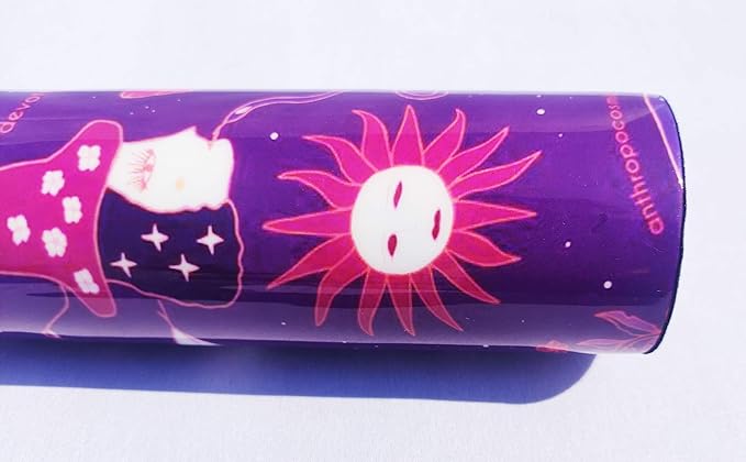 Pure Printed Copper Water Bottle - Leak Proof Ayurvedic Drinkware Copper Vessel for Sports, Gym, Outdoors, Yoga, Health Benefits (30 oz)