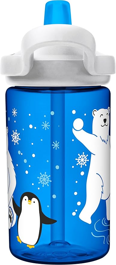 CamelBak Eddy+ 14oz Kids Water Bottle with Tritan Renew – Straw Top, Leak-Proof When Closed - Limited Edition Colors