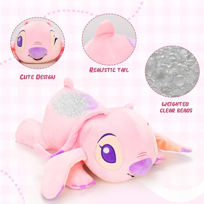 16inch Angel Weighted Plush Toy - Weighted Plush Stuffed Animal Throw Soft Plush Sleeping Pillow Stuffed Animal Toys for Kids Gifts