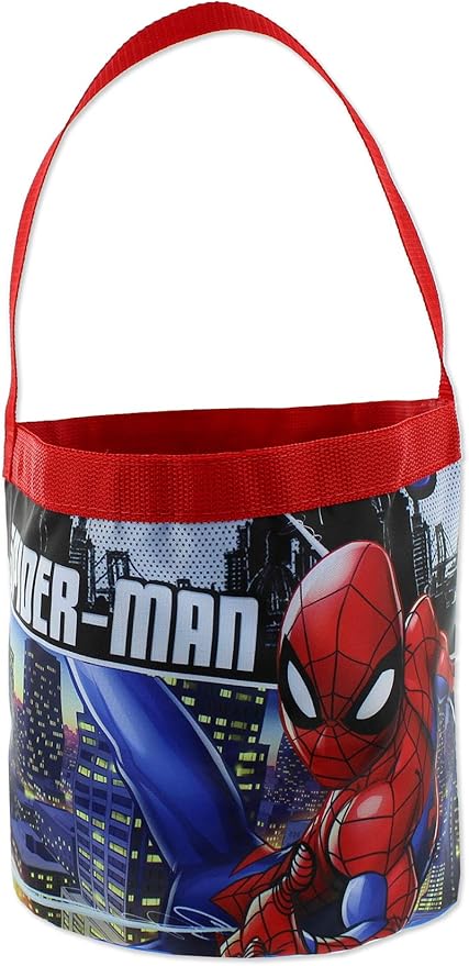 Marvel Super Hero Adventures Boys Collapsible Nylon Gift Basket Bucket Tote Bag
