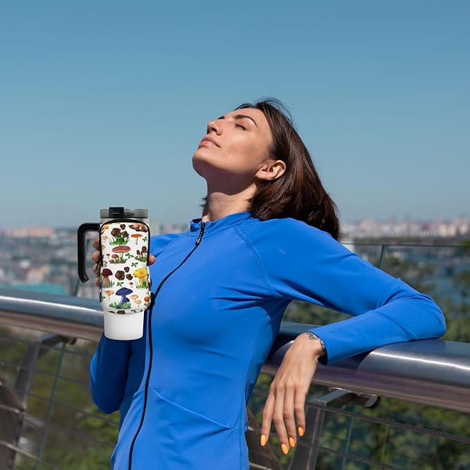 Galaxy Mandala Water Bottle Pouch for Stanley Cup 40oz 30oz,Personalized Gym Purse for Men Women, Tumbler Pouch with Versatile Pocket Water Bottle Bag for Cards, Keys, Phone