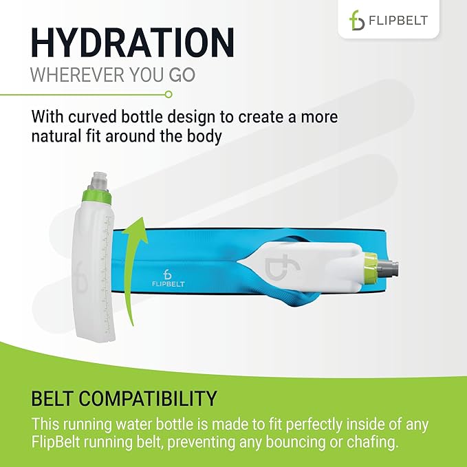 FlipBelt Portable Lightweight Running Water Bottle