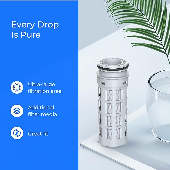 Waterdrop Replacement for Brita® Stream Pitcher Water Filter, Brita® OB05 Filter Pitchers and Dispensers, Pour Through Filters, Upgraded 7-stage Filters, Lasts 2 Months, Pack of 4