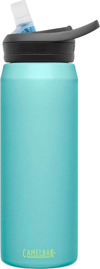 CamelBak Eddy+ Water Bottle with Straw 25oz - Insulated Stainless Steel, River Breeze