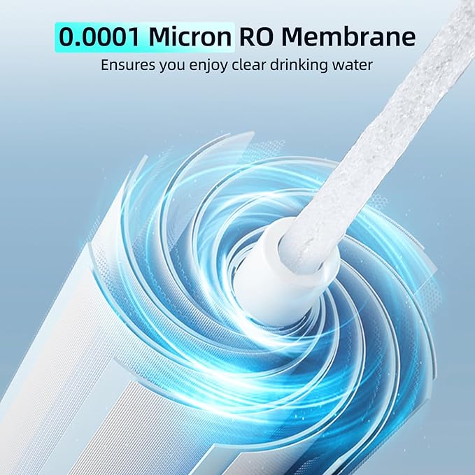 800GPD RO Filter, Replacement for MIZUDO Megaflo 800GPD Reverse Osmosis System, 36-month Lifetime, 0.0001 Micron RO Membrane
