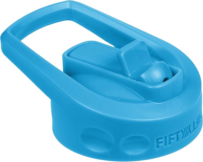 FIFTY/FIFTY Wide Mouth Straw Cap, Straw Lid, Crater Blue