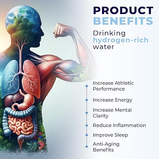 Drink a Drop - Hydrogen Water Bottle. Portable, Rechargeable Hydrogen Water Generator. Filtered Water Bottle, Rich with nutrients. Hydrogen Water Ionizer. Hydrogen Infused Water Bottle