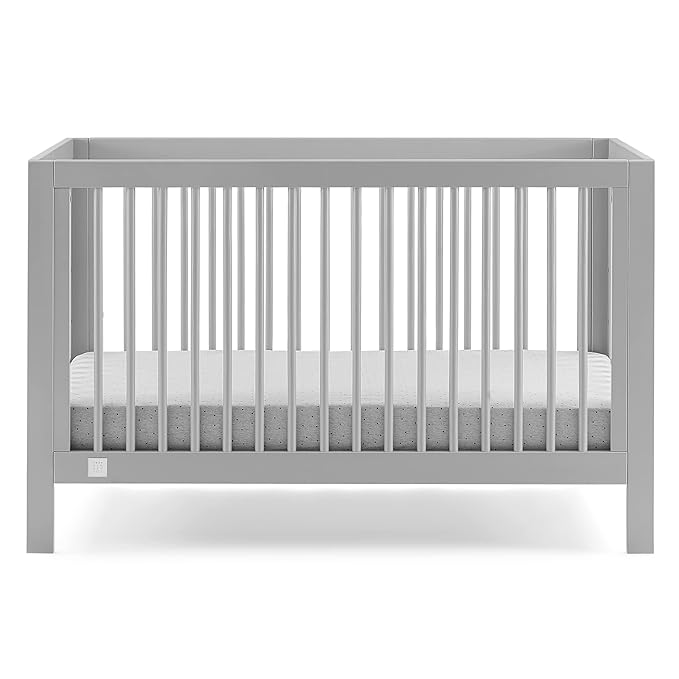 GAP babyGap Charlie 6-in-1 Convertible Crib - Greenguard Gold Certified, Grey