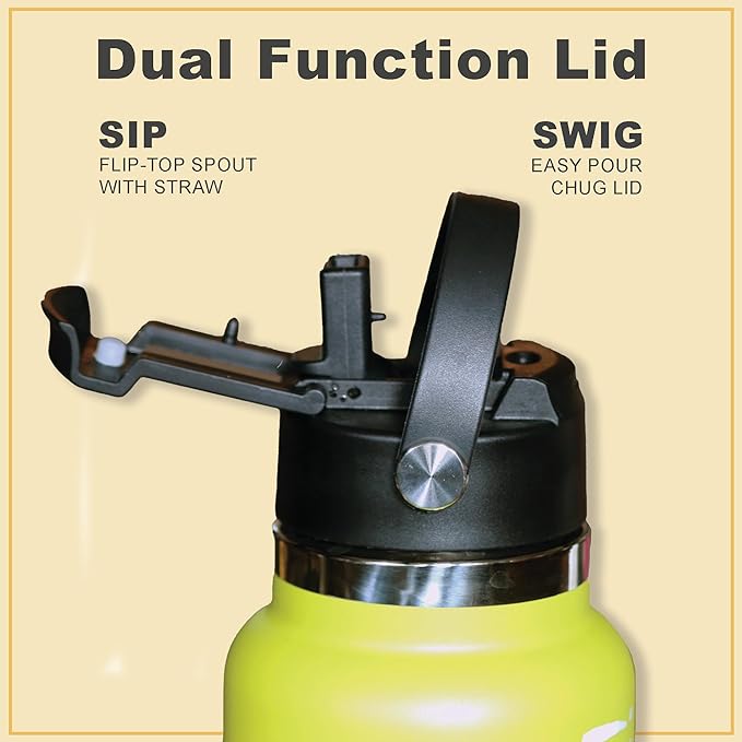 Maui Pickleball Co.™ Pickleball Water Bottle 32oz Pickleball Gifts Insulated Stainless Steel Water Bottle Funny Water Bottle PickleBall Accessories Sip/Straw Lid Pickleball Bottle Viral TikTok Bottle