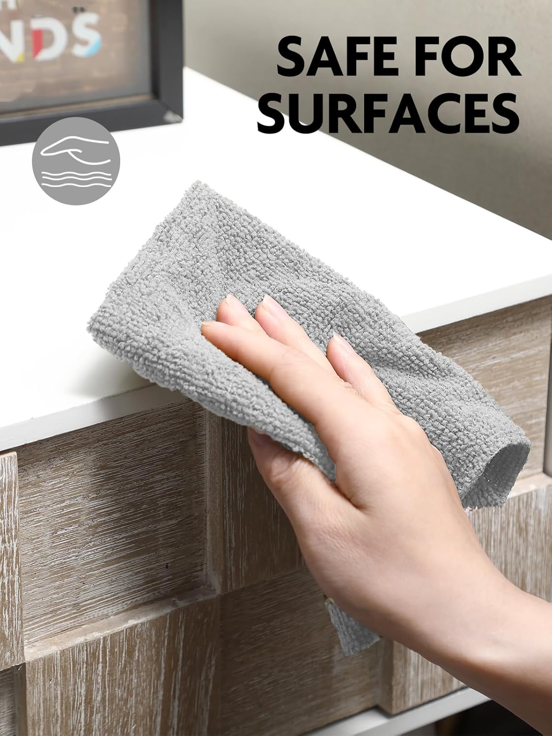 Fantasticlean Microfiber Cleaning Cloth Roll -150 Sheets, Tear Away Microfiber Towels, 12" x 12", Reusable Washable, Ultra Absorbent Dish Rags for Car, Home, Garage or Shop (2 Rolls of Grey)