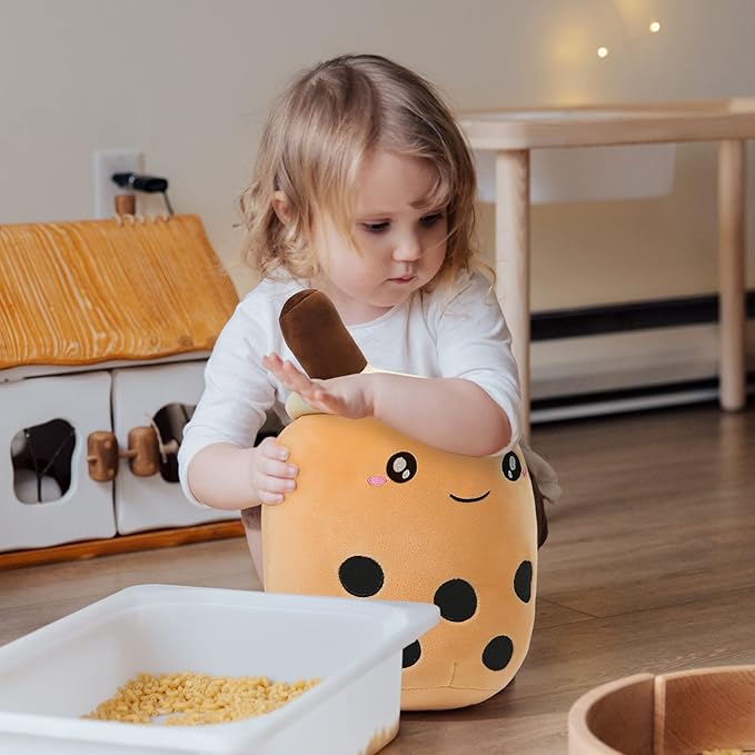 Niuniu Daddy Boba Plush 20in Large Kawaii Plushies Bubble Tea Jumbo Cute Squishy Pillow Soft Stuffed Animal for Kids/Girls/Boys