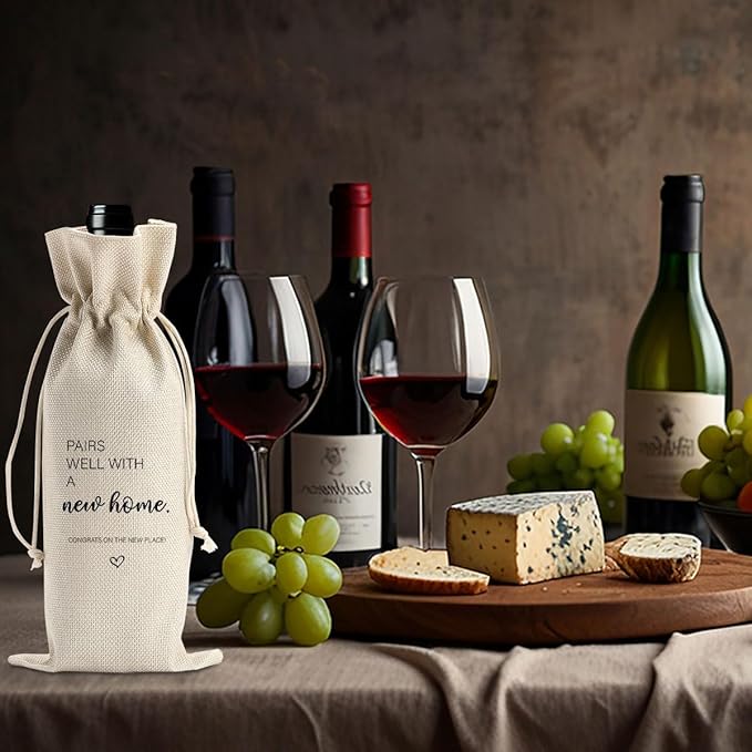 House Warming Gifts New Home New Home Gift Ideas Pairs Well With a New Home Wine Bag Housewarming Gifts New Home Wine Bag Realtor Gift to Clients First New Home Gifts New Home Owner Gifts