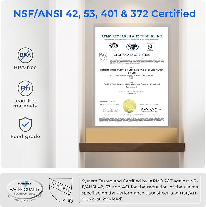 Waterdrop Mega Electric Water Filter Pitcher, Dispenser, 200-Gallon Filtered Water Pitcher, NSF/ANSI 42&53&401&372, Reduce PFAS, Lead, Chlorine, 27-Cup, White, with 1 Filter, Does not Lower TDS