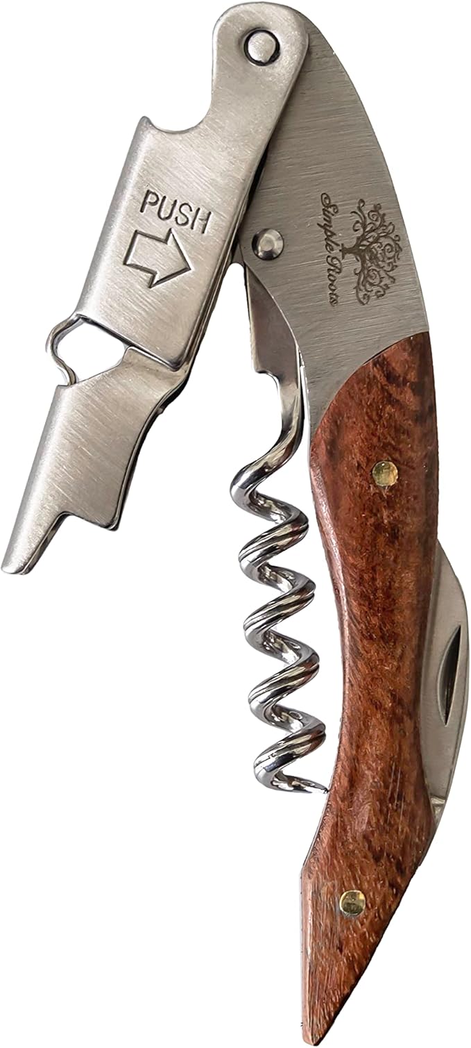 Simple Roots Classic Wine Opener - Best Sellers Classic Corkscrew for Wine Bottles, Manual Durable Bottle Opener for Servers, Bartenders, Cork Screws & More!