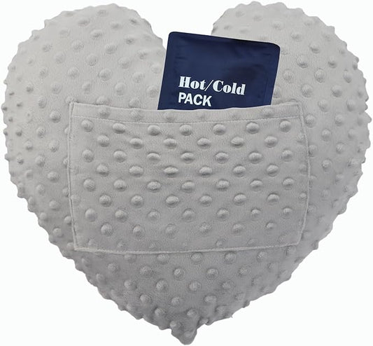 Heart Surgery Pillow for Open Heart Surgery After Bypass Coughing with Pocket Comfort Cushion Recovery Gifts Women Men Patients Minky Dot Gray