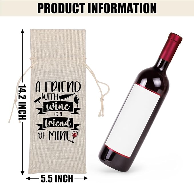 Funny Wine Quotes Wine Bag Wine Tasting Party Supplies for Wine Lovers Women Men Bride Coworker Him Christmas Birthday Wedding Bachelorrette Party Wine Bags