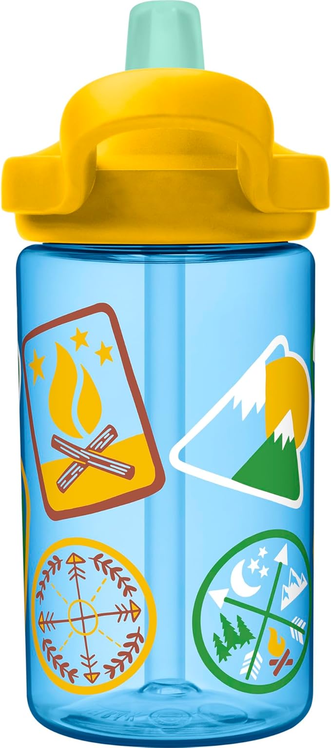CamelBak Eddy+ 14oz Kids Water Bottle with Tritan Renew – Straw Top, Leak-Proof When Closed - Limited Edition Colors