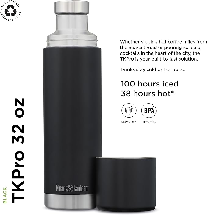 Klean Kanteen TK Pro 32 Oz Black
