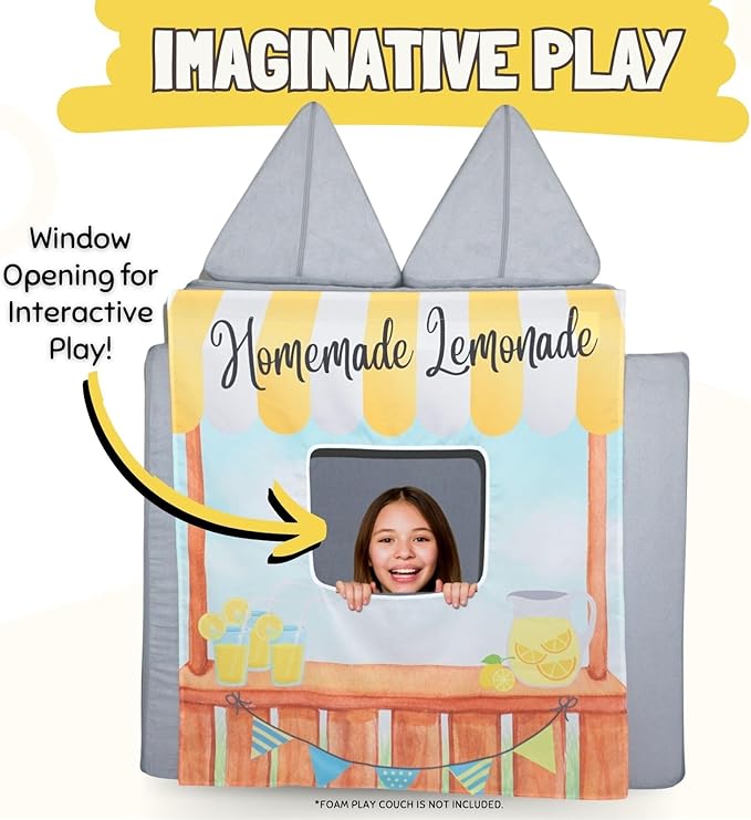 Play Panel for Childrens Foam Sofa Kids Couch (Lemonade Stand)