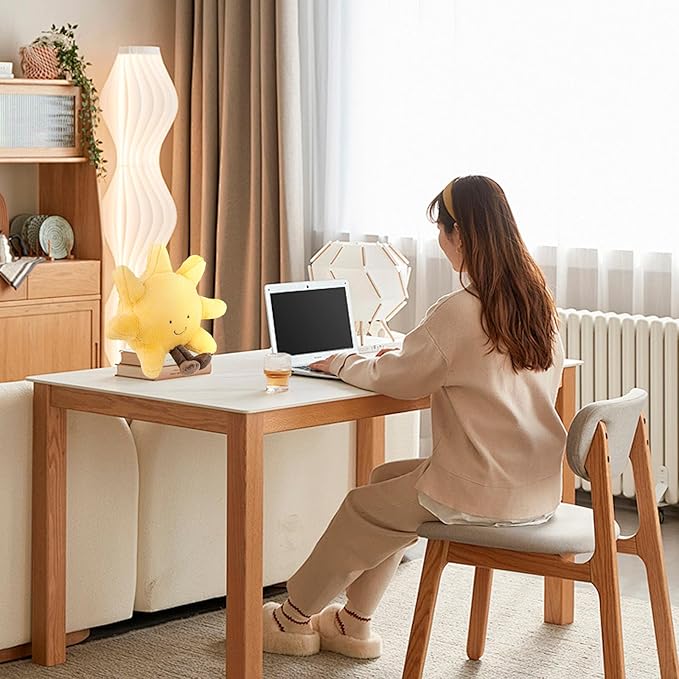 Cute Sun Plush Toy, 19" Sunshine Stuffed Animal, Smiling Fun Filled Sun Pillow, Sunshine Animal Pillow Soft Plush Toy for Children's Birthday Gift