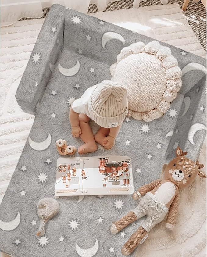 Glow in The Dark Chairs Children's Extra Wide Convertible Sofa to Lounger - Extra Soft 2 Seats 2 in 1 Flip Open Sleeper Couch for Toddler Kids Girls Boys