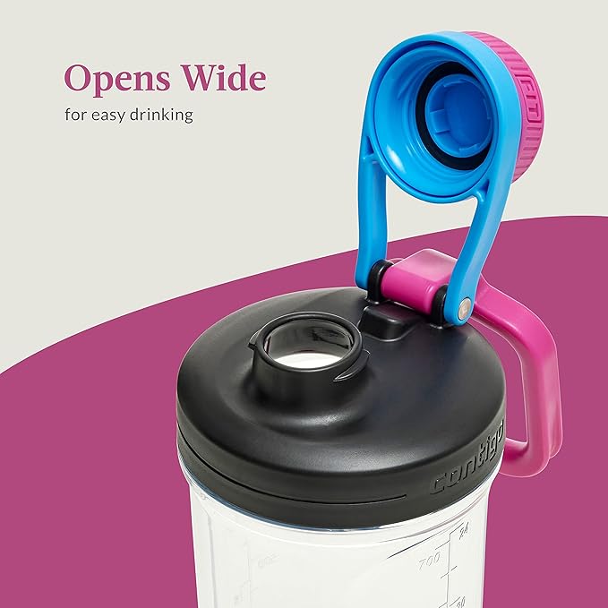 Contigo Shake & Go Fit 2.0 Tritan Water Bottle 28oz., Blue Poppy