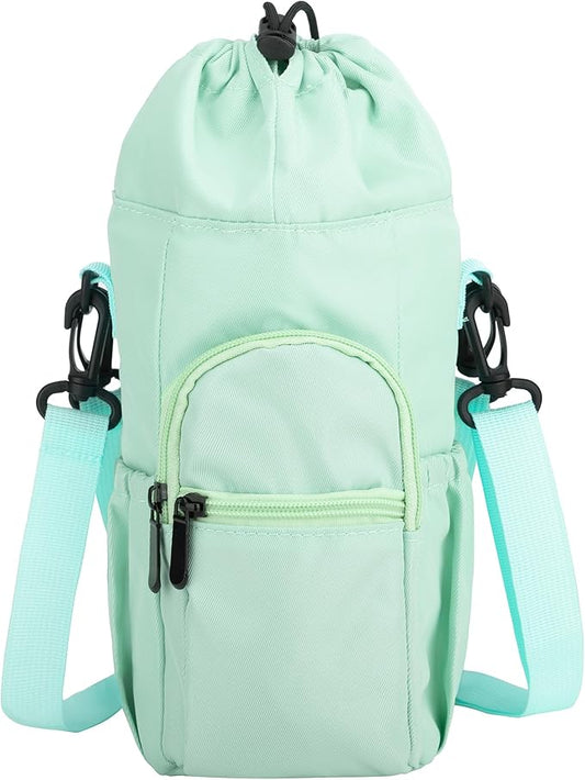 Water Bottle Carrier Bag with Strap, Water Bottle Holder for 25 32 40 oz Sports Water Jugs Bottles,Sports Water Bottle Accessories for Hiking Travelling Camping