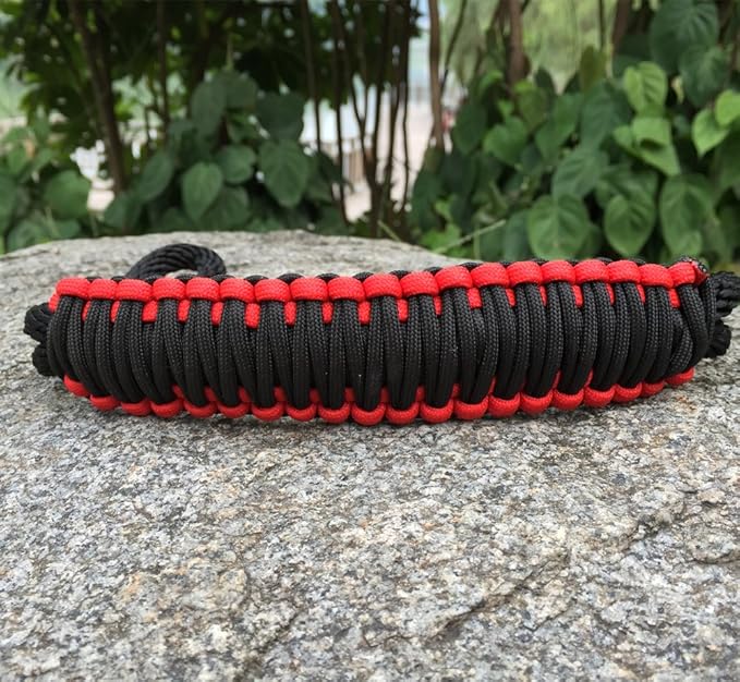 Handmade Paracord Handle for Yeti/Rtic/Ozark Trail Rambler 30 Oz Tumbler. Red/Black