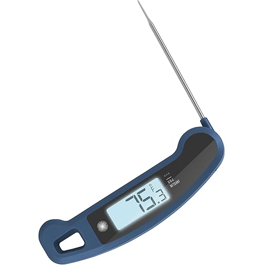 PX1D Javelin PRO Duo Ultra Fast Professional Digital Instant Read Meat Thermometer for Grill and Cooking, 4.5" Probe, Auto-Rotating Backlit Display, Splash Resistant – Maize