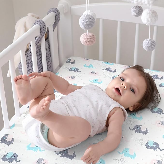 Pack n Play Fitted Sheet. 2 Piece Mini Crib Sheet. Elastic Playard Sheet. Portable Sheet Set. Elastic Convertible Playard Set. Compatible with Graco Pack n Play