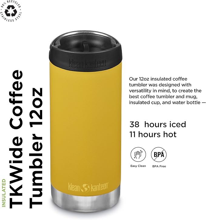 Klean Kanteen TK Wide 12 Oz Marigold