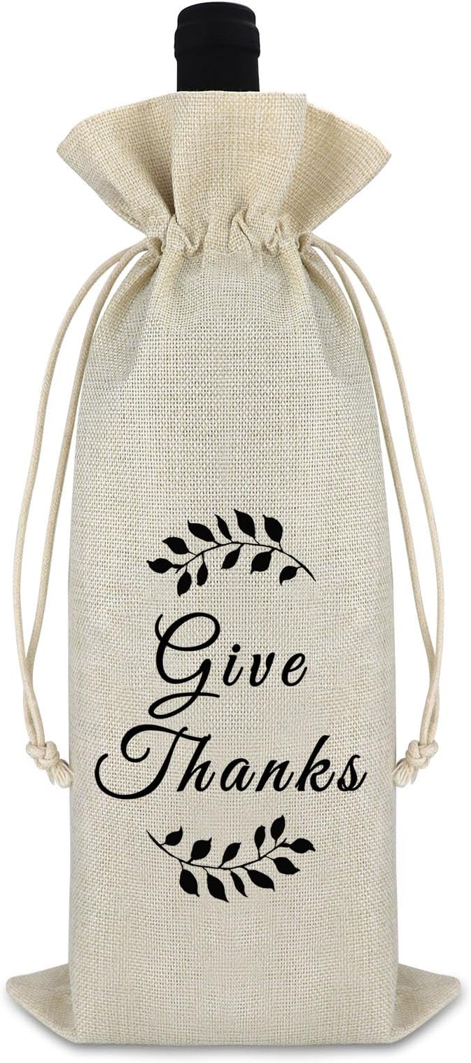 Graduation Appreciation Gifts for Teacher Wine Bag Thank You Gift for Coach Graduation Farewell Gift for Friends Classmates Wine Gift Bag Retirement Gift for Women Men Drawstring Wine Wrap Bag