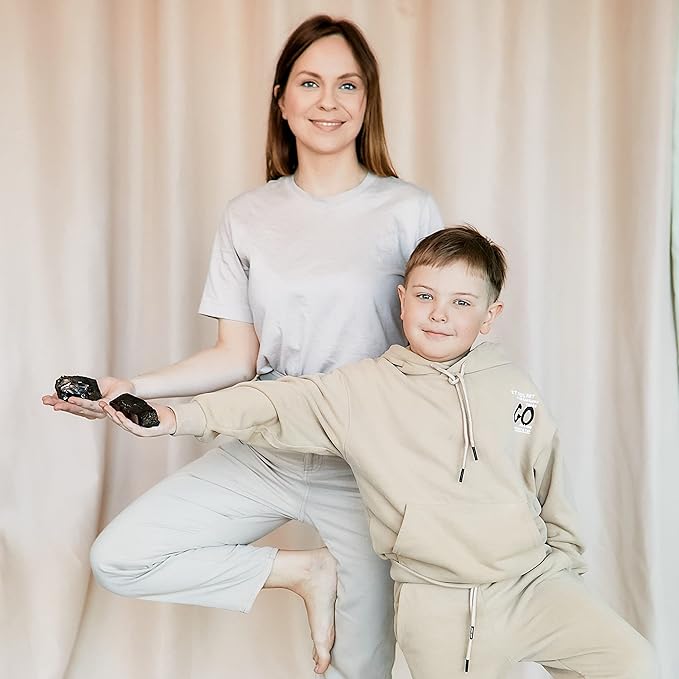 Karelian Heritage Elite Shungite Rocks for Water Purification & Filtering 0.2 lb | 0.5-1 oz per Stone | Certified Natural Authentic Shungite Stones from Karelia | Home Decoration REB12