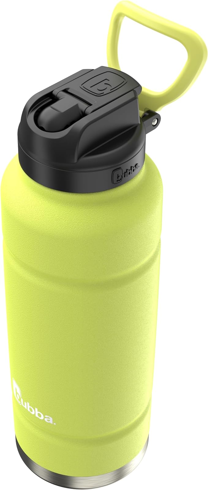 bubba Trailblazer Insulated Stainless Steel Water Bottle with Straw Lid, 40oz, Limelight Powder Coat