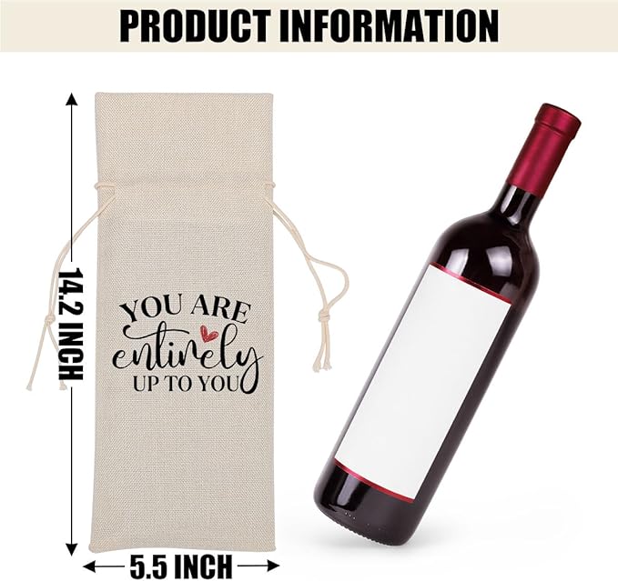 Funny Wine Quotes Wine Bag Wine Tasting Party Supplies for Wine Lovers Women Men Bride Coworker Grandma Christmas Birthday Wedding Bachelorrette Party Wine Bags