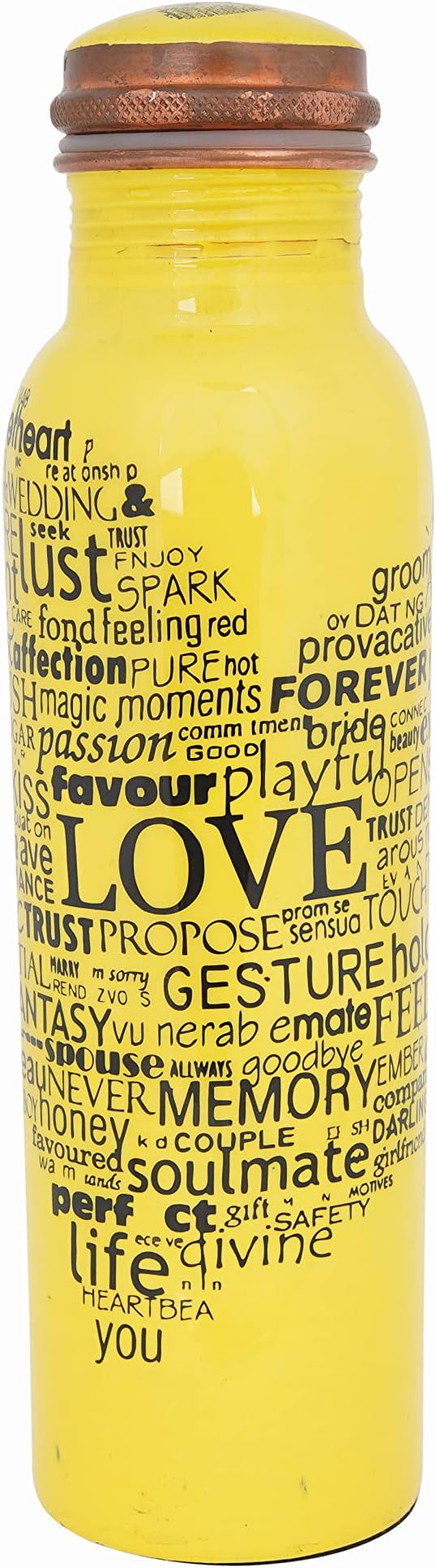 Craft Trade Copper Ayurveda Copper Water Bottle for Drinking – 32oz Antique Multicolor Pure Copper Water Bottle – Travel Water Bottle for Gym, Office, Hiking, Outdoor – Ayurvedic Water Bottle