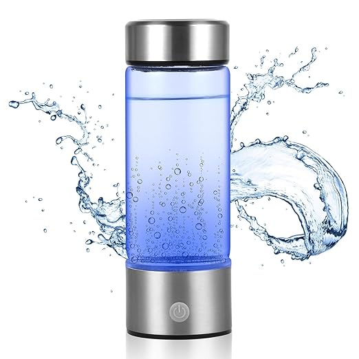 Hydrogen Water Bottle 2024, Portable Hydrogen Water Ionizer Machine Dark Gray