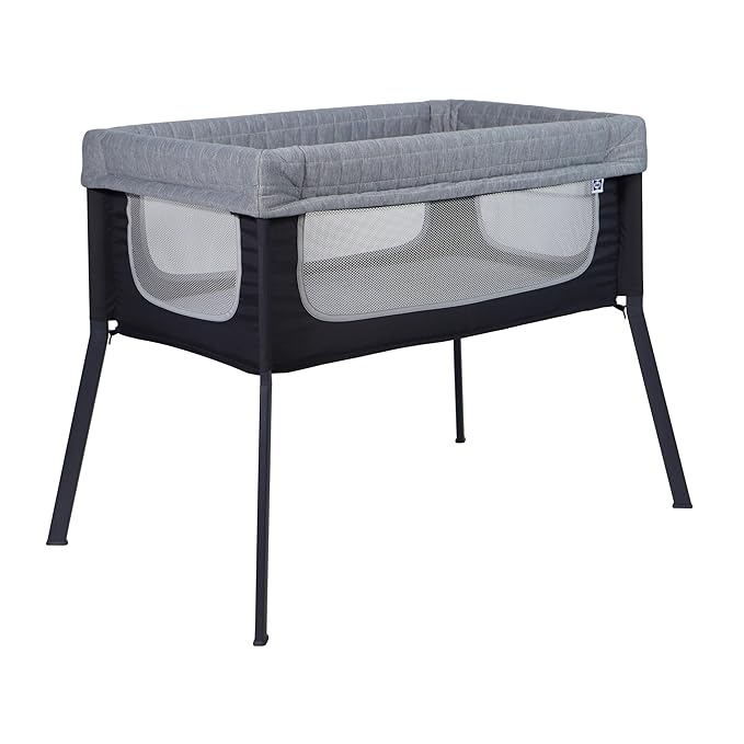 Sealy Cozy Soft Breathable Airy Mesh Lightweight Baby Bassinet & Bedside Sleeper, Newborn Bedside Bassinet for Baby, Portable Bassinet, Stand-Alone or Bedside Sleeper