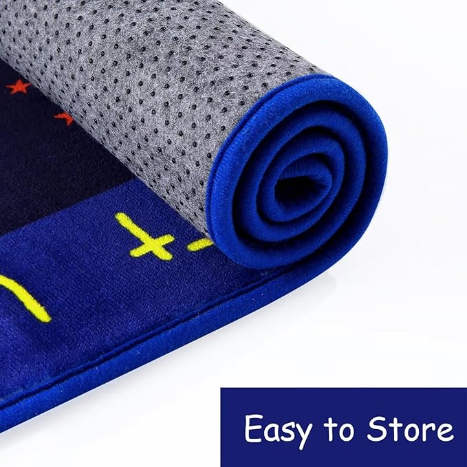 Kids Rug 5x7 Kids Room Rugs for Bedroom Carpet Kids Educational Rug Extra Large Soft Crawling Play Mat for Children Toddlers Classroom Playroom Alphabet Nursery Area Rug