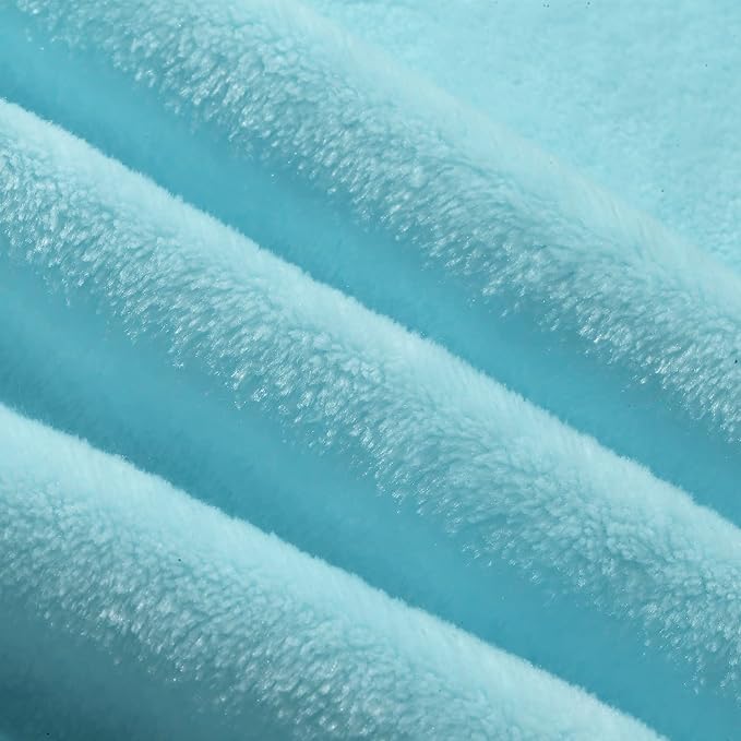 CREVENT 30''X40'' Cozy Fluffy Warm Fleece Infant Baby Blanket for Girls & Boys Toddler Crib Cot Stroller - Blue Cow