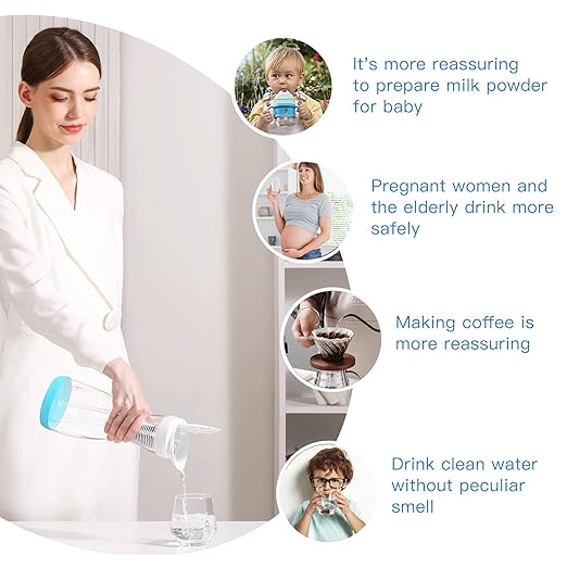 Glass Water Filter Pitcher - Clean Water in Seconds - Filters 211 Gallons - BPA Free - 1.3L - NSF Certified Carbon Water Filter Removes Lead, Odors, Microplastics & Chlorine