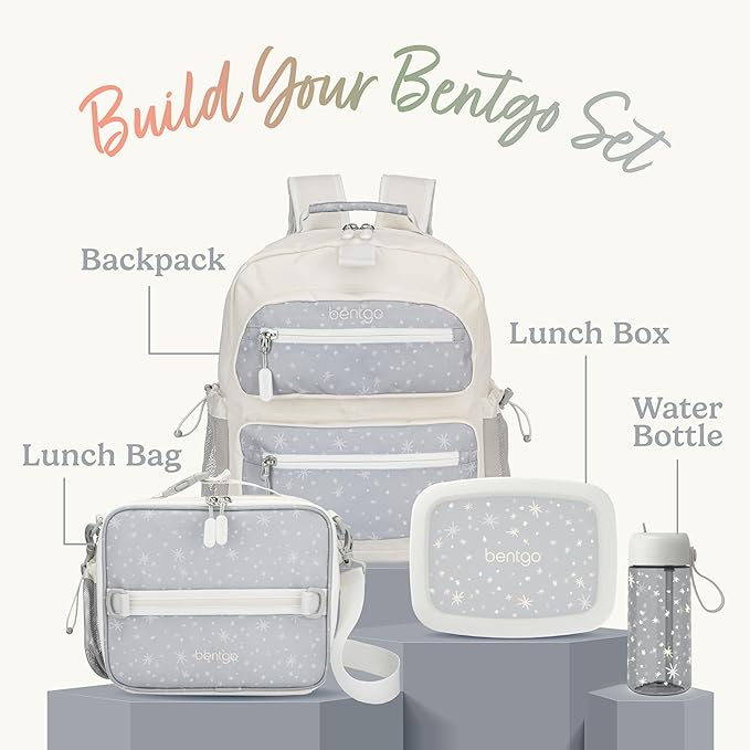 Bentgo Kids Water Bottle (Whimsy & Wonder Collection) - Leak-Proof Durable Tritan 15 oz. Cup for Kids/Toddlers 3+; Flip-Up Safe-Sip Straw for School, Sports, Daycare, Camp & More (Starry Sprinkle)