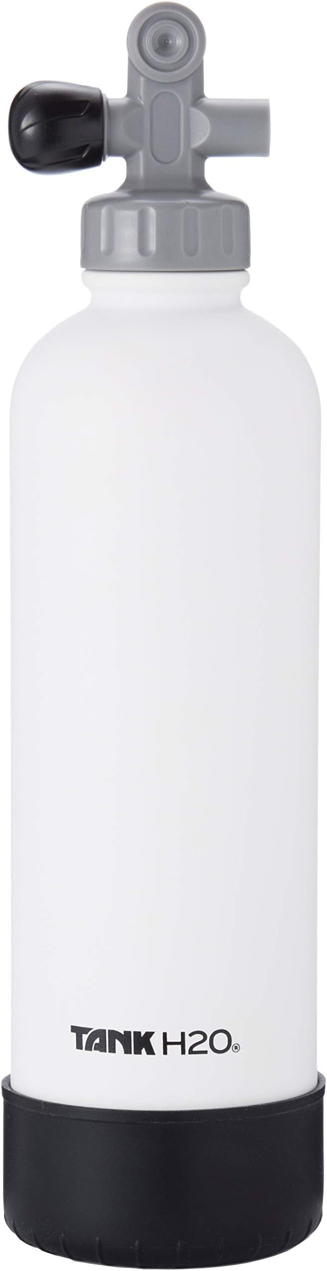 Scuba Tank Vacuum Insulated Water Bottle: Great Gift and Accessory for Scuba Divers | Holds 700mL | Food-Grade Stainless Steel Bottle, BPA-Free Cap, Silicone Boot