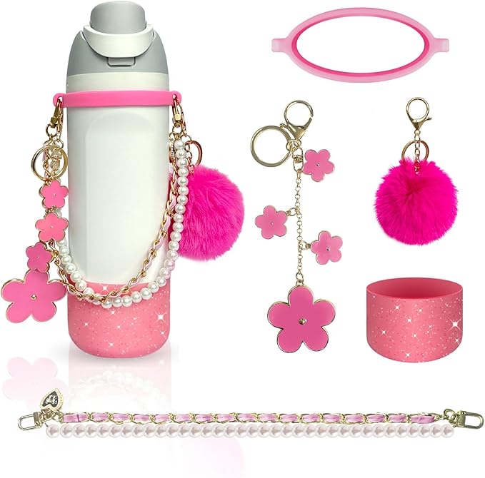 Water Bottle Handle Strap Compatible for Owala Accessories Compatible for Owala Boot Compatible for Owala Charms- Convenient, Stylish & Durable Hydration Solution for On-the-Go 24oz 32oz