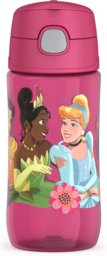 THERMOS FUNTAINER 16 Ounce Plastic Hydration Bottle with Spout, PRINCESS
