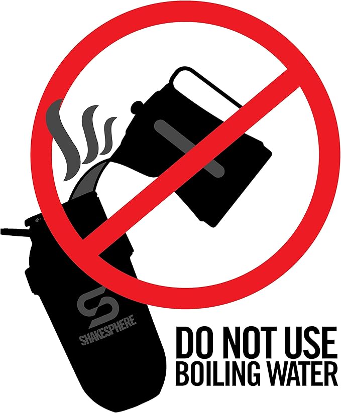 SHAKESPHERE Tumbler: Protein Shaker Bottle and Smoothie Cup, 24 oz - Bladeless Blender Cup Purees Raw Fruit with No Blending Ball - Drink Powder Mix Shake Mixer for Pre Workout, Gym (Glossy White)