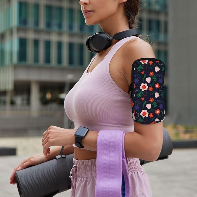 Water Bottle Pouch for Stanley Cup 40oz 30oz,Personalized Gym Purse for Men Women, Tumbler Pouch with Versatile Pocket Water Bottle Bag for Cards, Keys, Phone Botanical Leaf