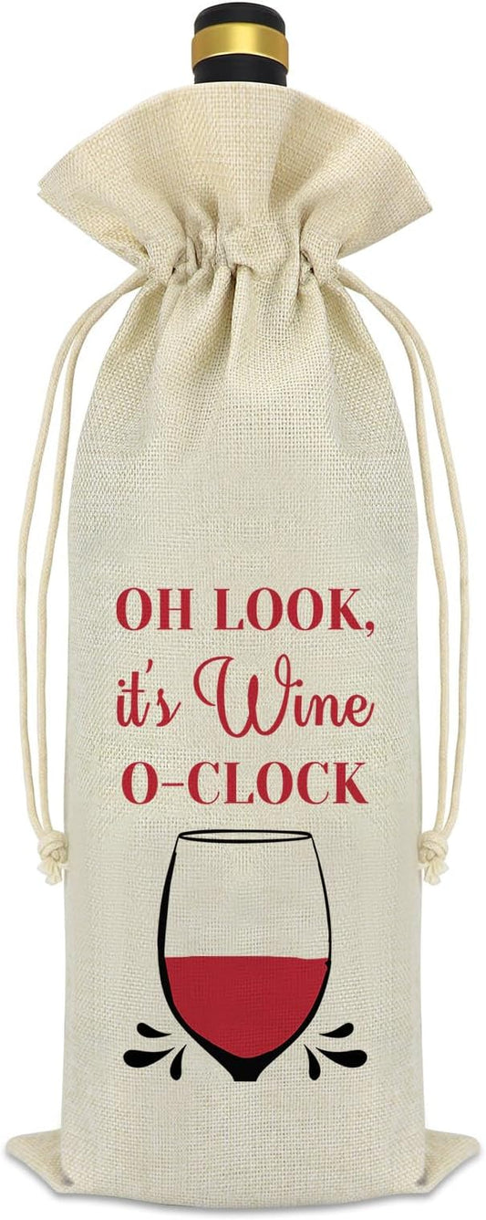 Wine Gift for Wine Lover Wine Bag Wine Lover Gifts for Women Men Wine Themed Gifts Wine Bottle Covers Best Friends Friendship Gifts Housewarming Gift Christmas Birthday Gift for Her Mom Daughter