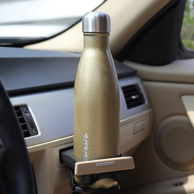 BJPKPK Insulated Water Bottles 17oz, Leak Proof Stainless Steel Water Bottle Keeps Cold for 24H and Hot for 12H, BPA Free Water Bottle,Silver